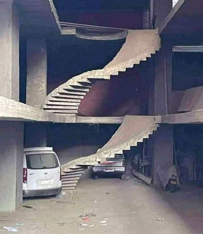 Ještě jste nikdy neviděli invertované schody?