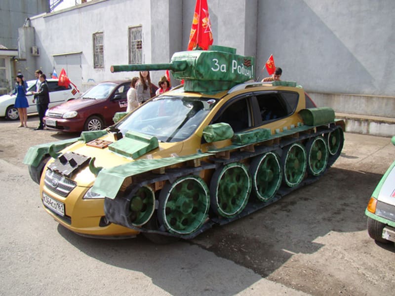 Ruská auta jako tanky 20