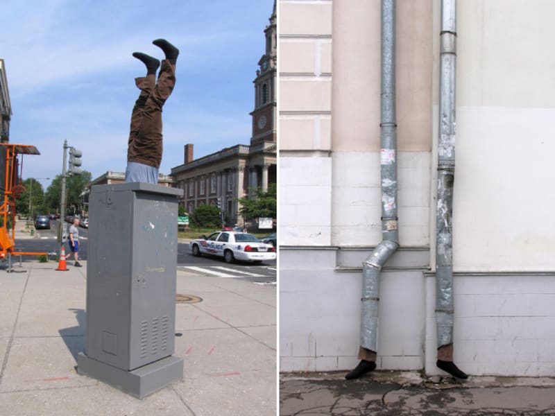 Záludné figuríny děsí lidi v ulicích! 3