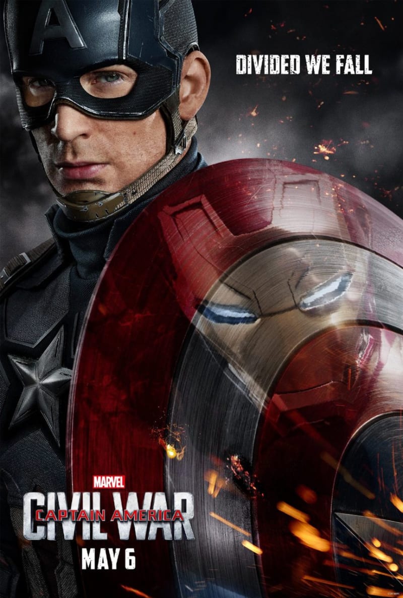 Plakáty k fimlu Kapitán Amerika: Občanská válka