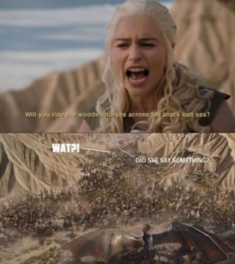 Daenerys už je na cestě domů, její armáda ale roste tak rychle, že by kvůli svým proslovům měla zvážit megafon!