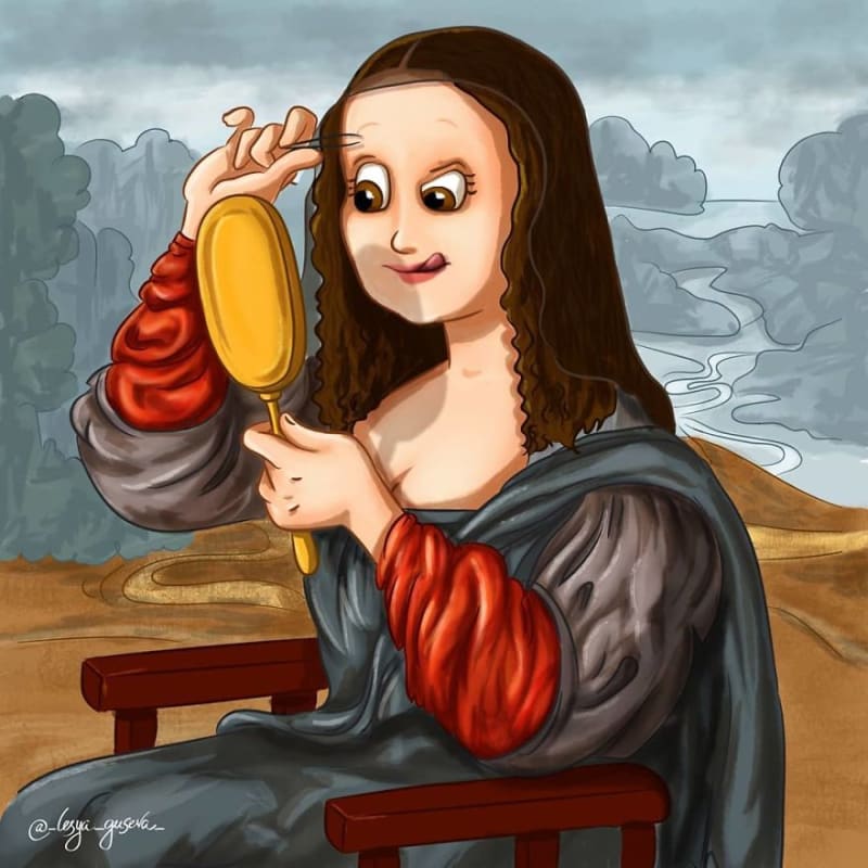 Příprava na Mona Lisu