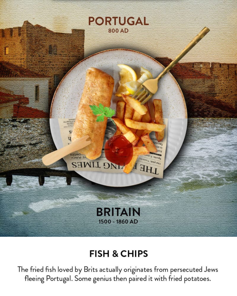 Fish & Chips - ikonický pokrm přivezli do Británie sefardští Židé, kteří utíkali před utiskováním z Portugalska