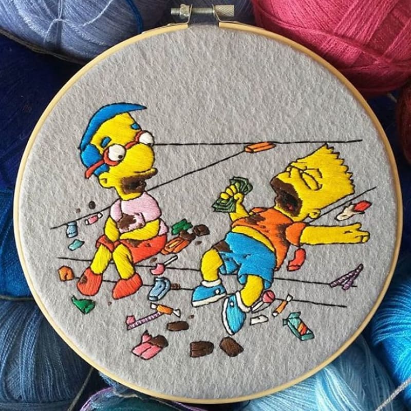 Simpsonovi - slavné scény jako nášivky 4