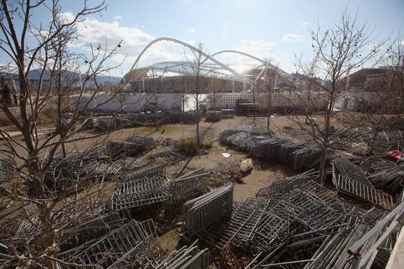 Olympijský areál v Athénách má opravdu postapokalyptický nádech