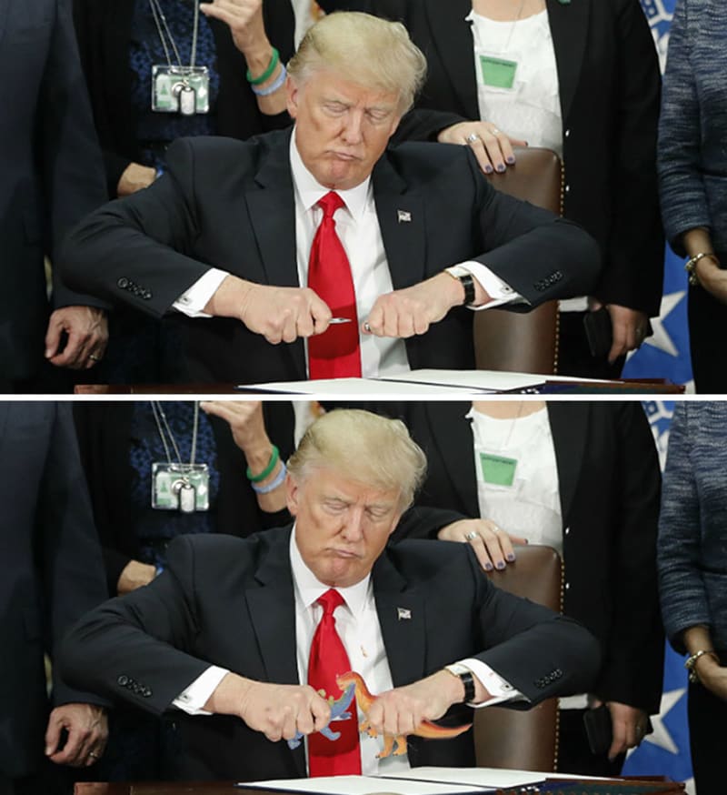 Trump se snaží zavřít pero