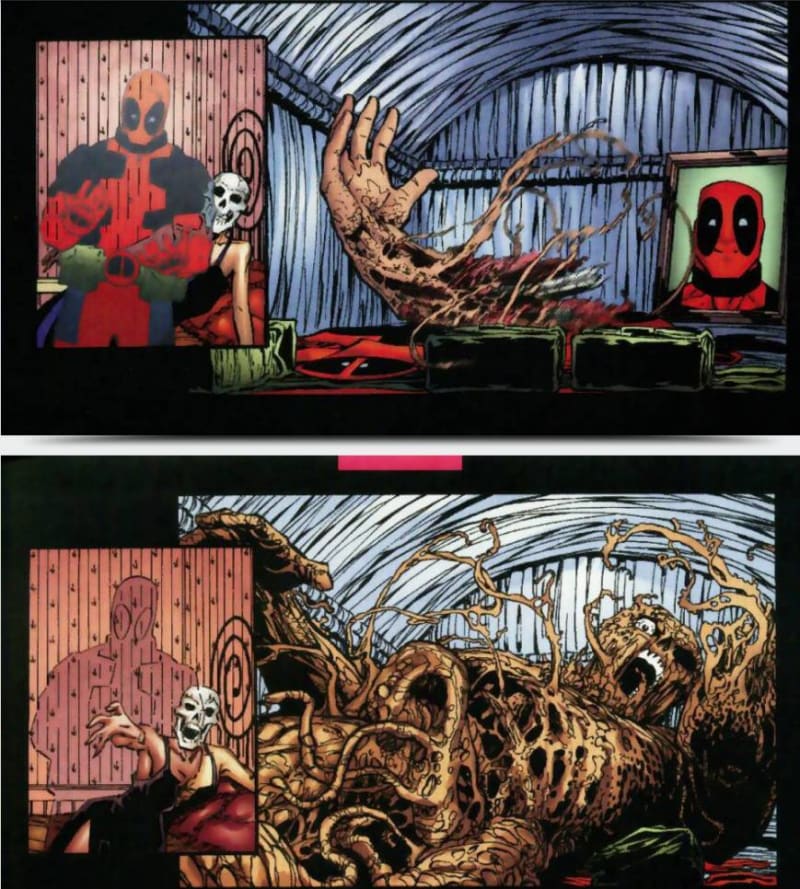 Jednou se Deadpool musel celý zregenerovat pouze z jediného zbytku ruky. Fakt.