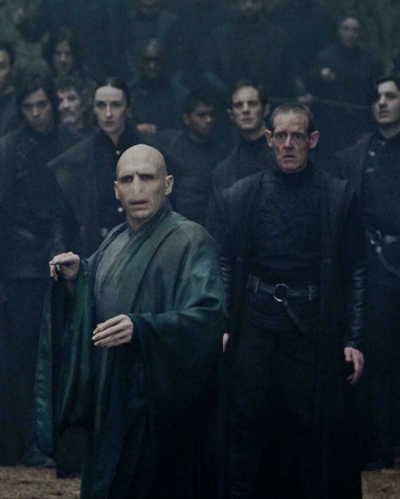 Pokaždé, když byl v Harry Potterovi zničen viteál, zbledlo roucho Voldemorta, aby ukázalo jeho vadnoucí moc