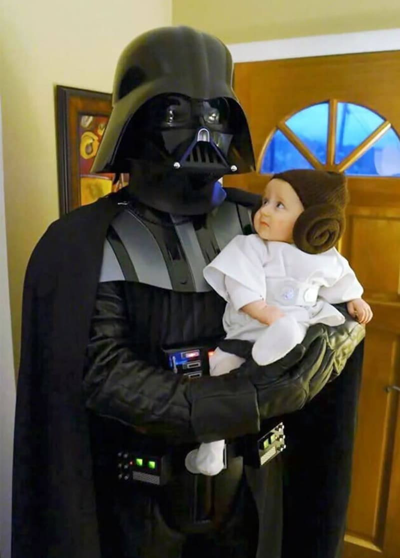 Táta Vader a dcerka Leia! Připraveni na ovládnutí vesmíru