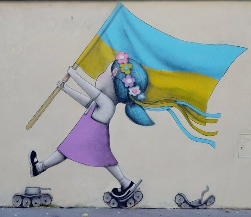 Světové pouliční umění na podporu Ukrajiny 2