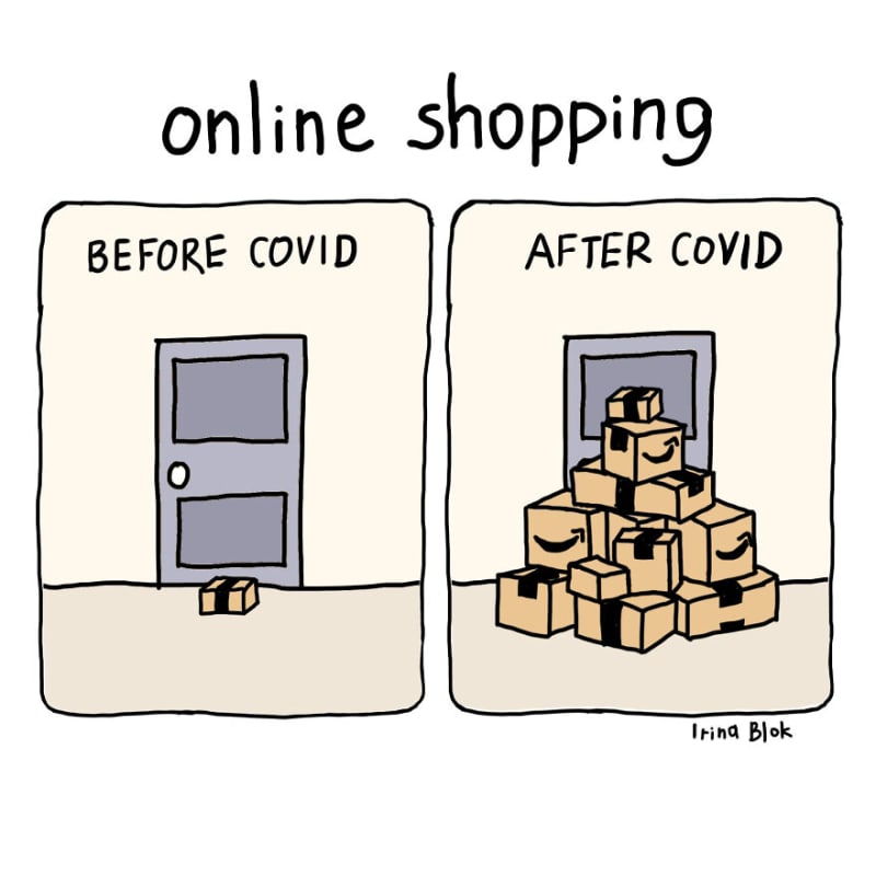 Online nakupování - předtím, teď