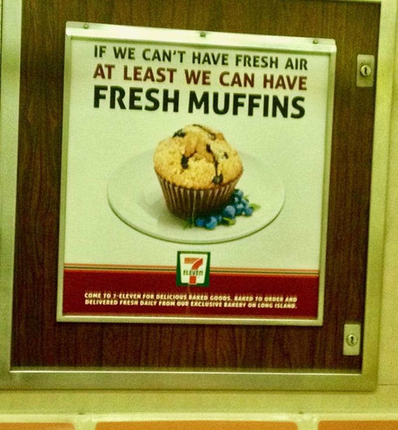 Když nemůžeme mít čerstvý vzduch, aspoň můžeme mít čerstvé muffiny.
