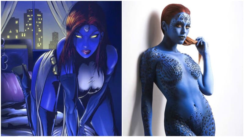 Jo, dokonce i modrá Mystique může být sexy!