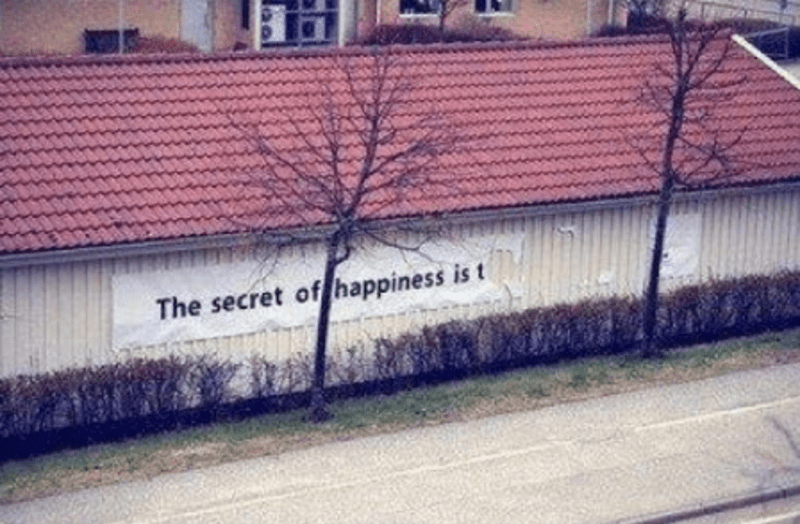 "Tajemství štěstí spočívá v..."