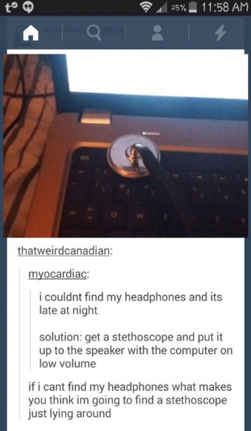Když nemáš sluchátka, použij stetoskop