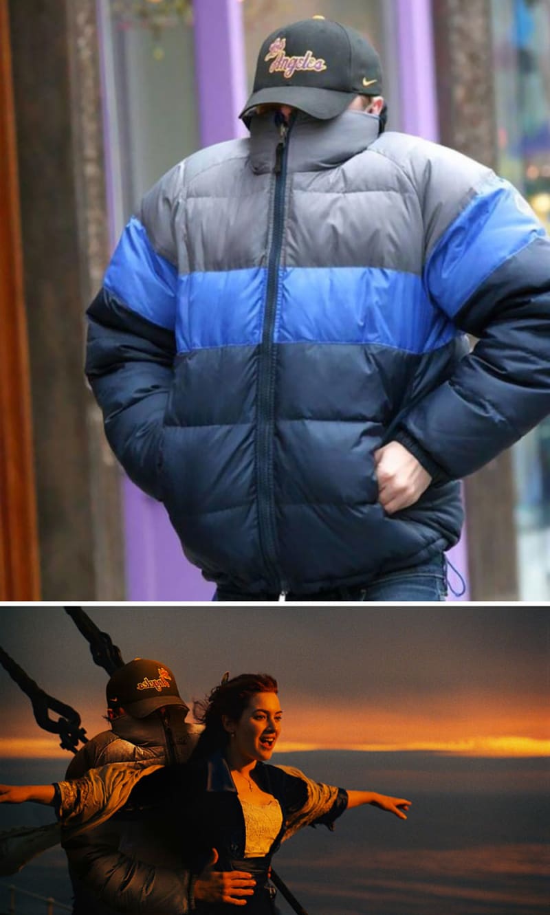 Leonardo DiCaprio schovávající se před fotografy