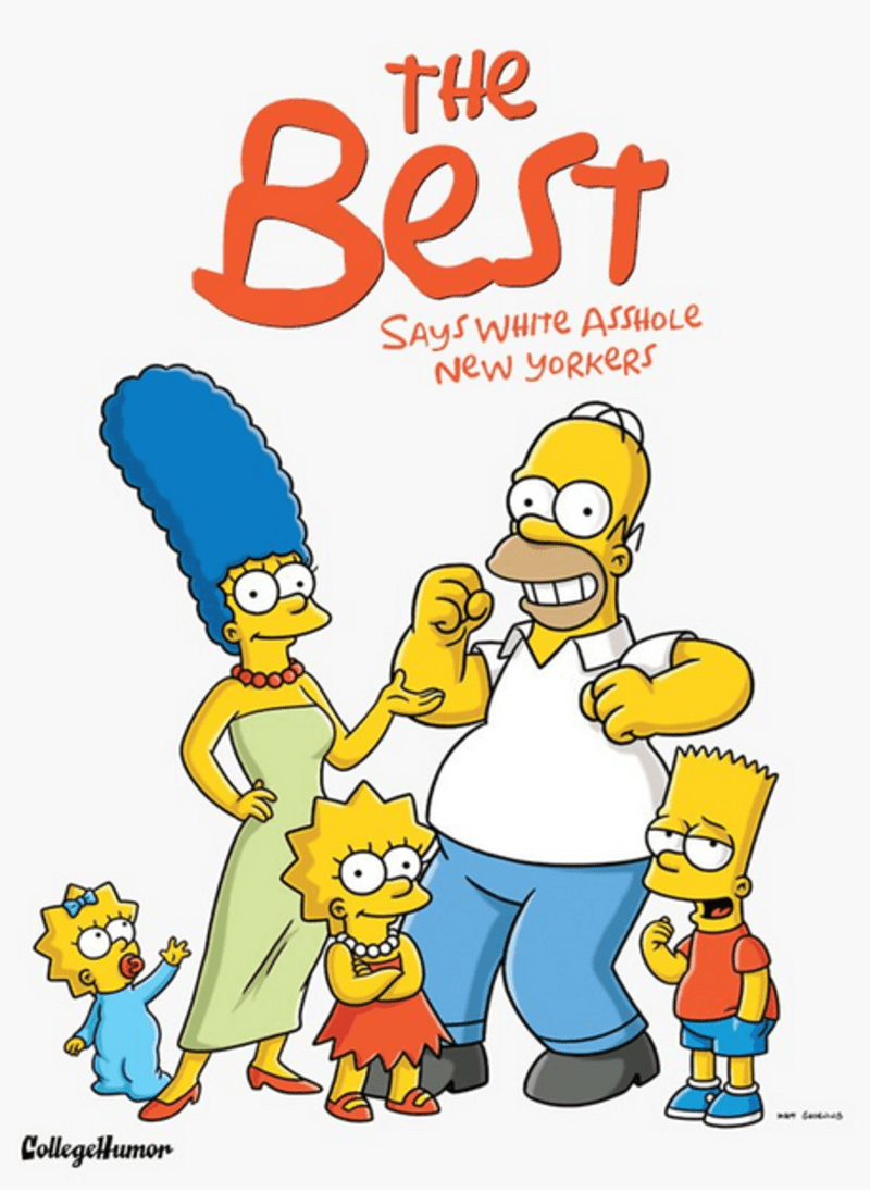 8) Simpsonovi - Překlad: Nejlepší seriál (tvrdí bílí blbci z New Yorku)