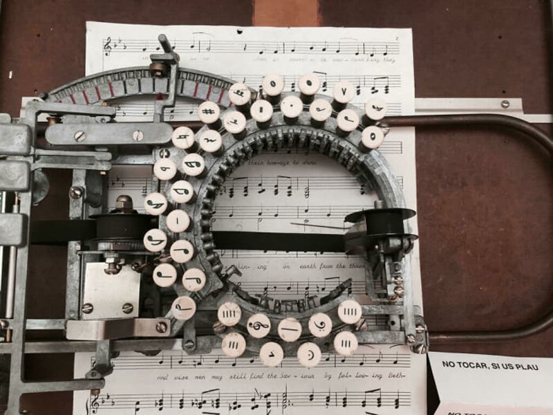 Hudební psací stroj