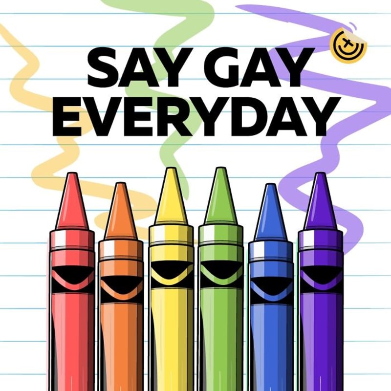 Každý den si dej, slovo gay