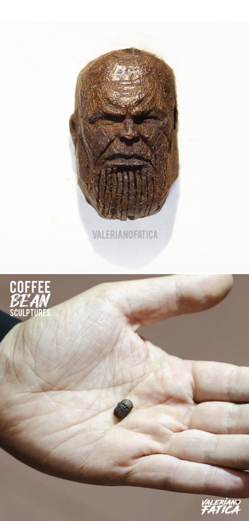 Thanos z kávového zrnka