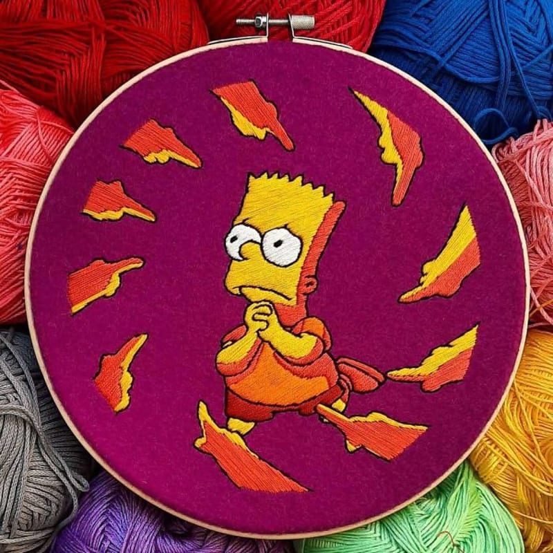 Simpsonovi - slavné scény jako nášivky 6
