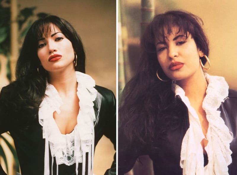 Jennifer Lopez jako Selena Quintanilla-Pérez ve filmu Selena (1997)
