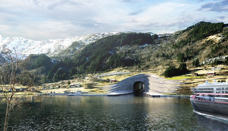 První tunel pro lodě v Norsku 1