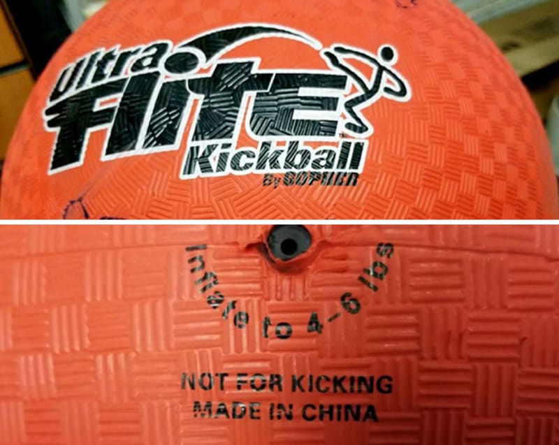 Kopací míč (Není určen na kopání - Made in China)