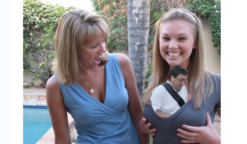 Máma kouká své dceři na prsa - bitva ve Photoshopu! 9