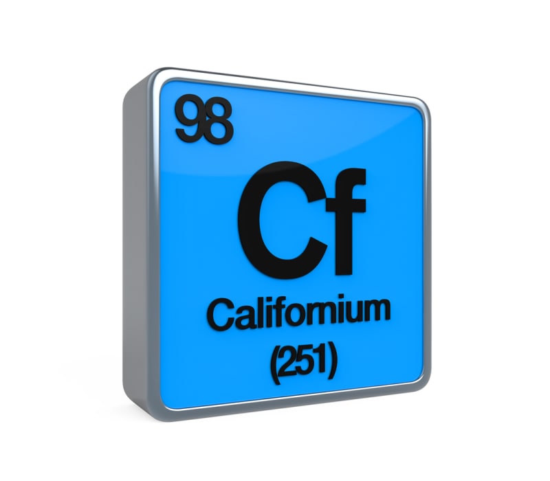 2) Kalifornium – Zhruba 670 milionů korun za gram