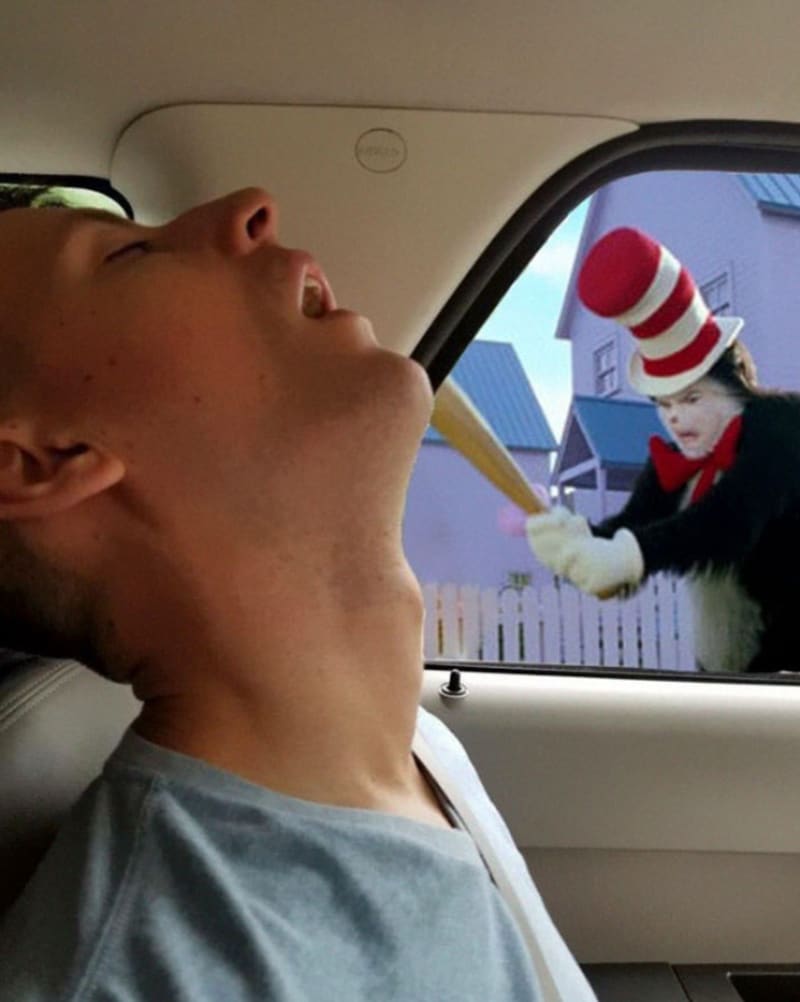 Týpek usnul v autě - bitva ve Photoshopu 7