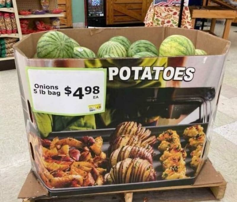 Nepřijdou vám ty cibule v krabici na brambory nějaké divné?