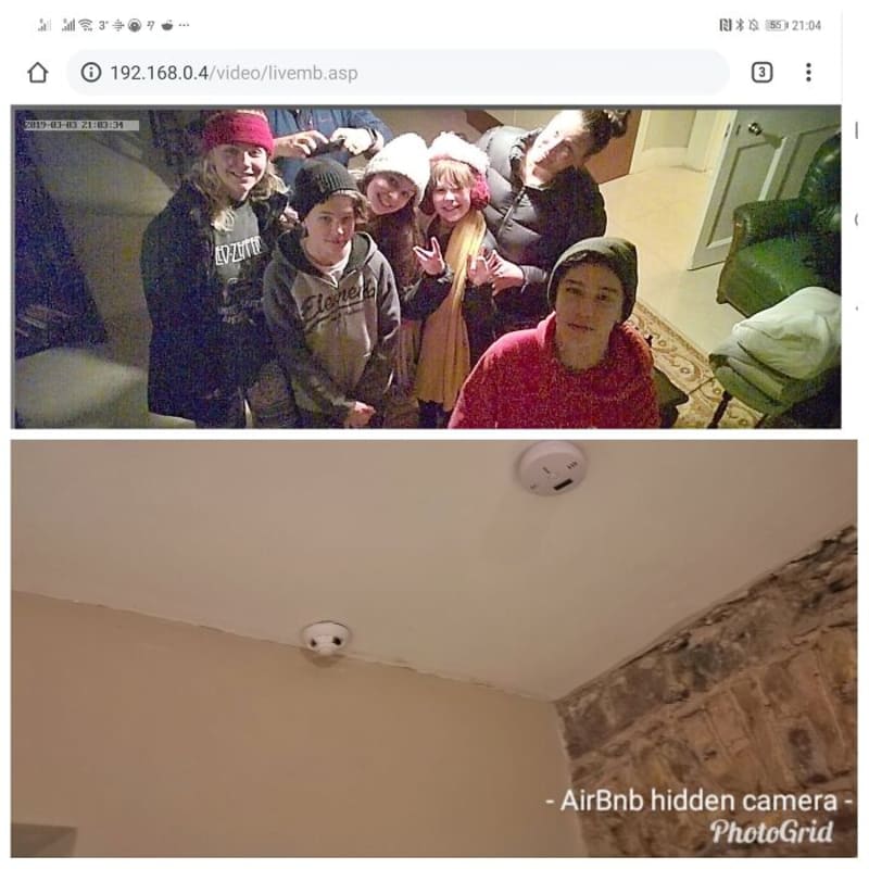 Rodina našla kameru na Airbnb, která živě streamovala