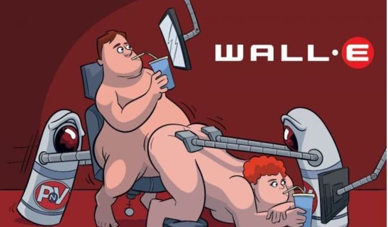 3) WALL-E (2008) - Když už na tom lidé jsou tak špatně, že jim musí "pomáhat" roboti