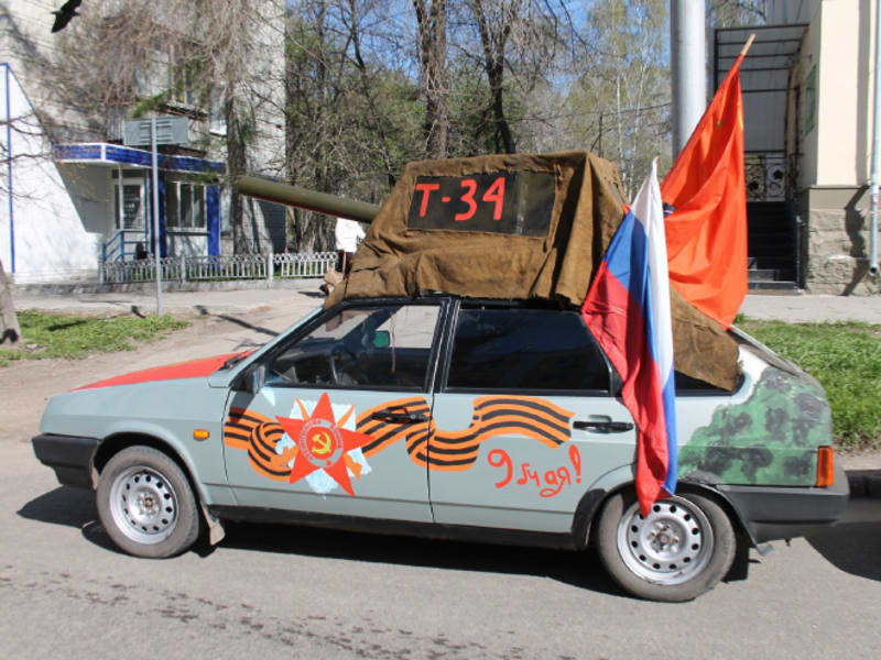 Ruská auta jako tanky 3