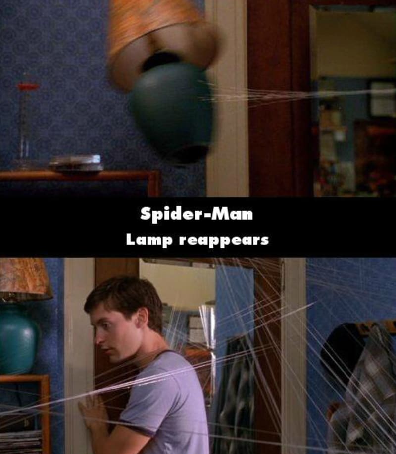 1) Spider-Man a znovu se objevující lampa