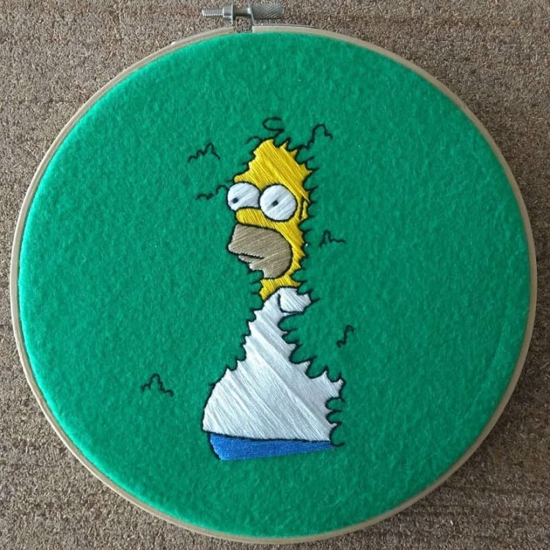 Vyšívaní Simpsonovi 1
