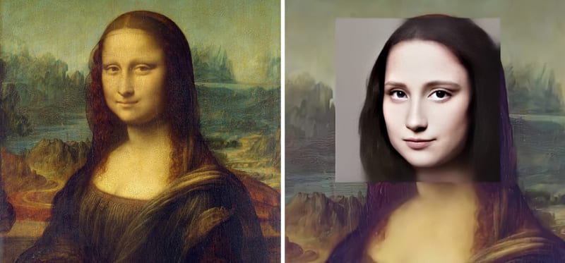 Leonardo da Vinci - Mona Lisa ( obraz dokončen 1517)