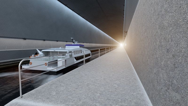 První tunel pro lodě v Norsku 5