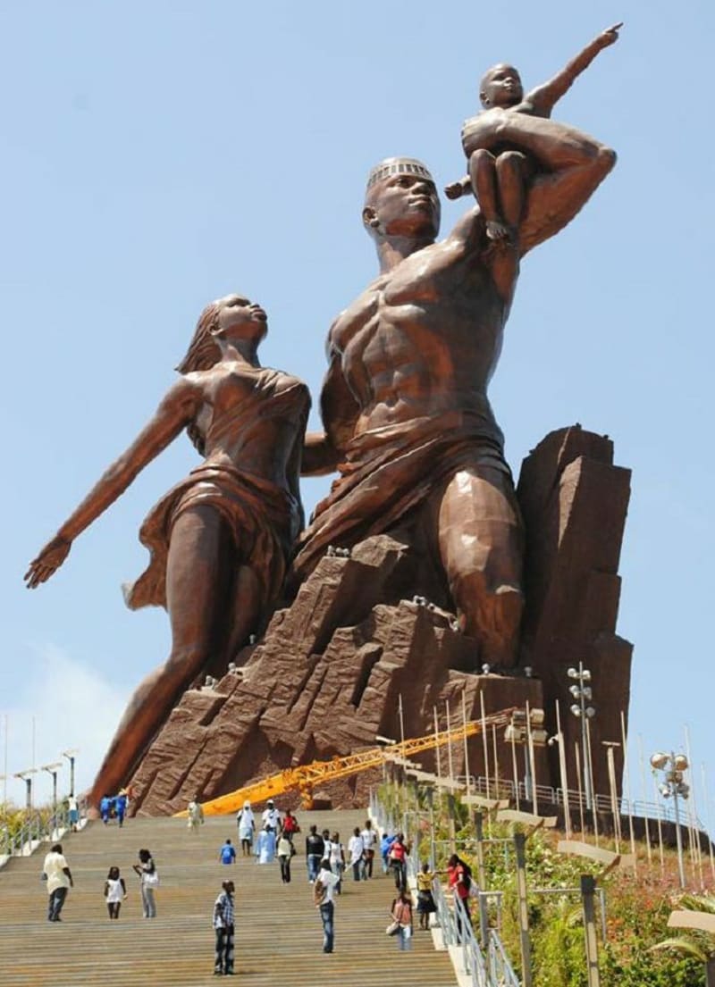 Monument znovuzrození Afriky v senegalském hlavním městě Dakaru