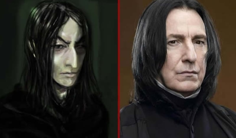 Severus Snape | „Měl dlouhé mastné vlasy, hákovitý nos a sinalou pleť.“