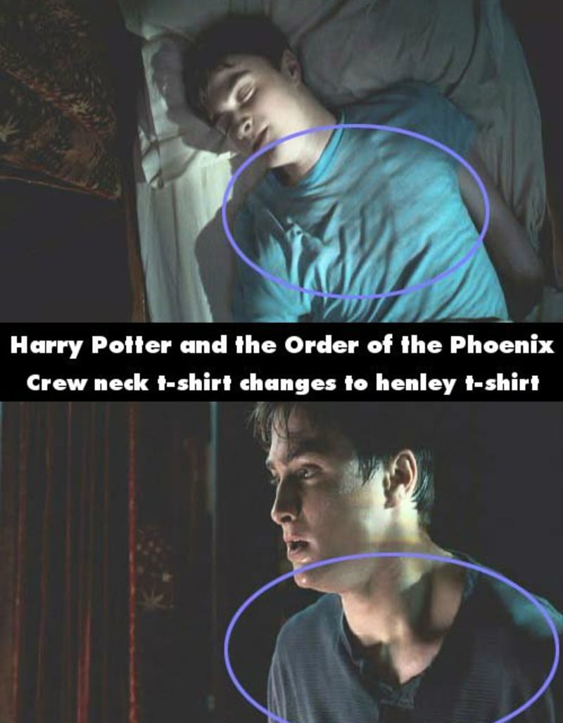 7) Harry Potter a změna trička