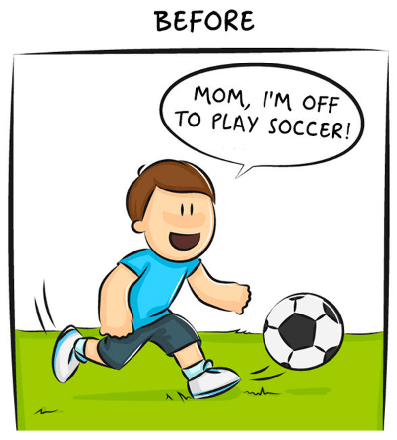Kdysi - "Mami, jdu ven hrát fotbal."