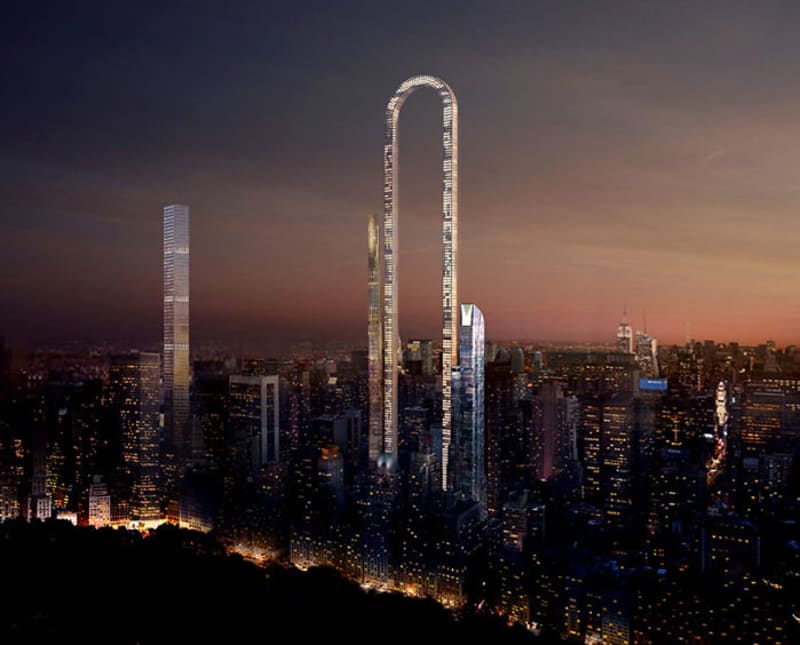 Přestože bude mrakodrap hodně vysoký, jeho hlavním parametrem je délka...