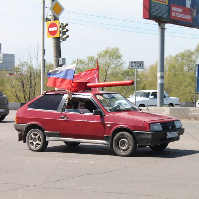 Ruská auta jako tanky 2