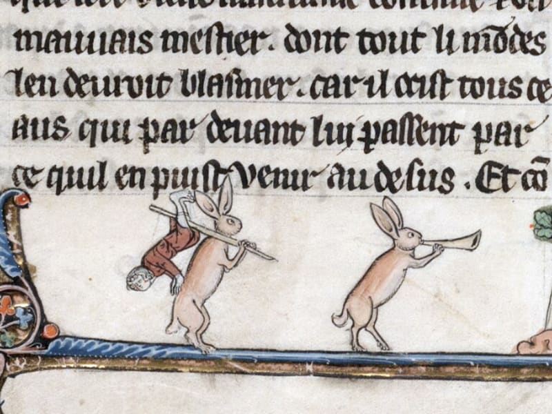 Vraždící králíci ze středověkých ilustrací 12