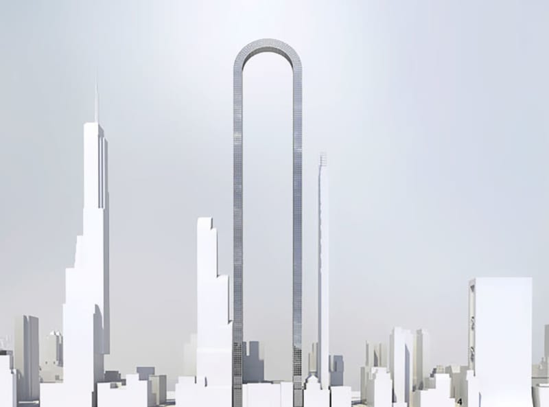 Začátek stavby ještě nebyl stanoven. The Big Bend obohatí panorama Manhattanu opravdu jedinečným způsobem.
