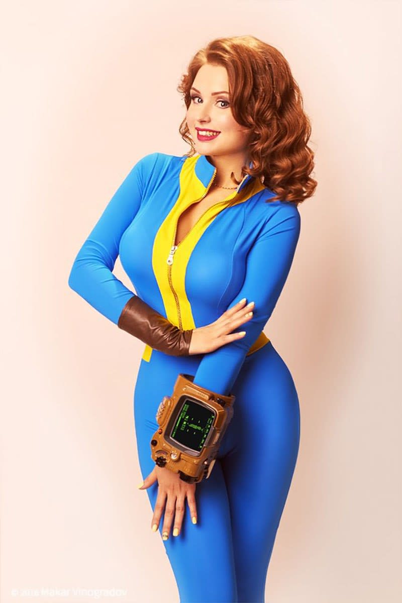 Galina Žukovská jako pracovnice z nukleárního krytu z Falloutu! 4