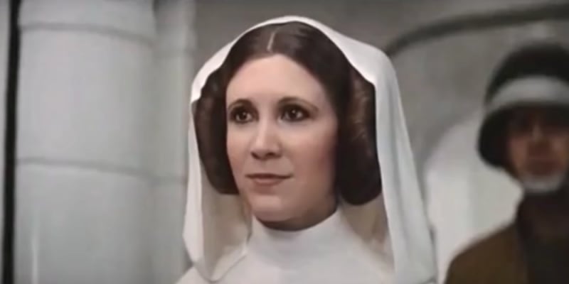 6) Princezna Leia (Carrie Fisher) - Rogue One: Star Wars Story (2016)