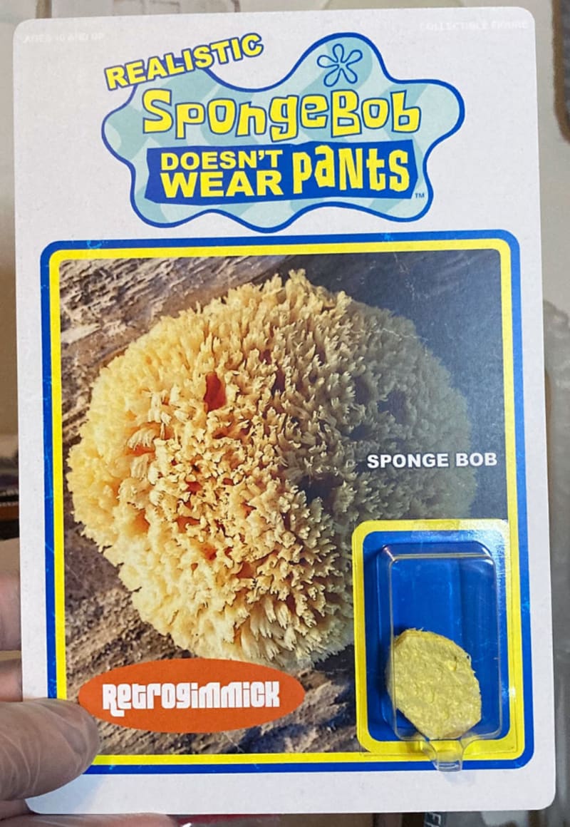 SpongeBob - realistická mořská houba nenosí kalhoty